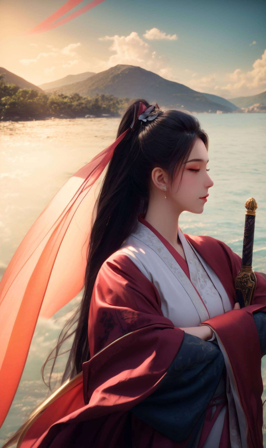 主角是我国国漫界的女神——南宫夕儿！这壁纸分辨率高得能照出你的倒影今儿给您推荐一款超炫的1920x1080动漫壁纸