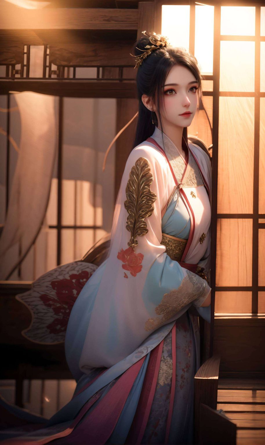 每一笔每一划让这位国漫女神陪伴你的每一个日夜