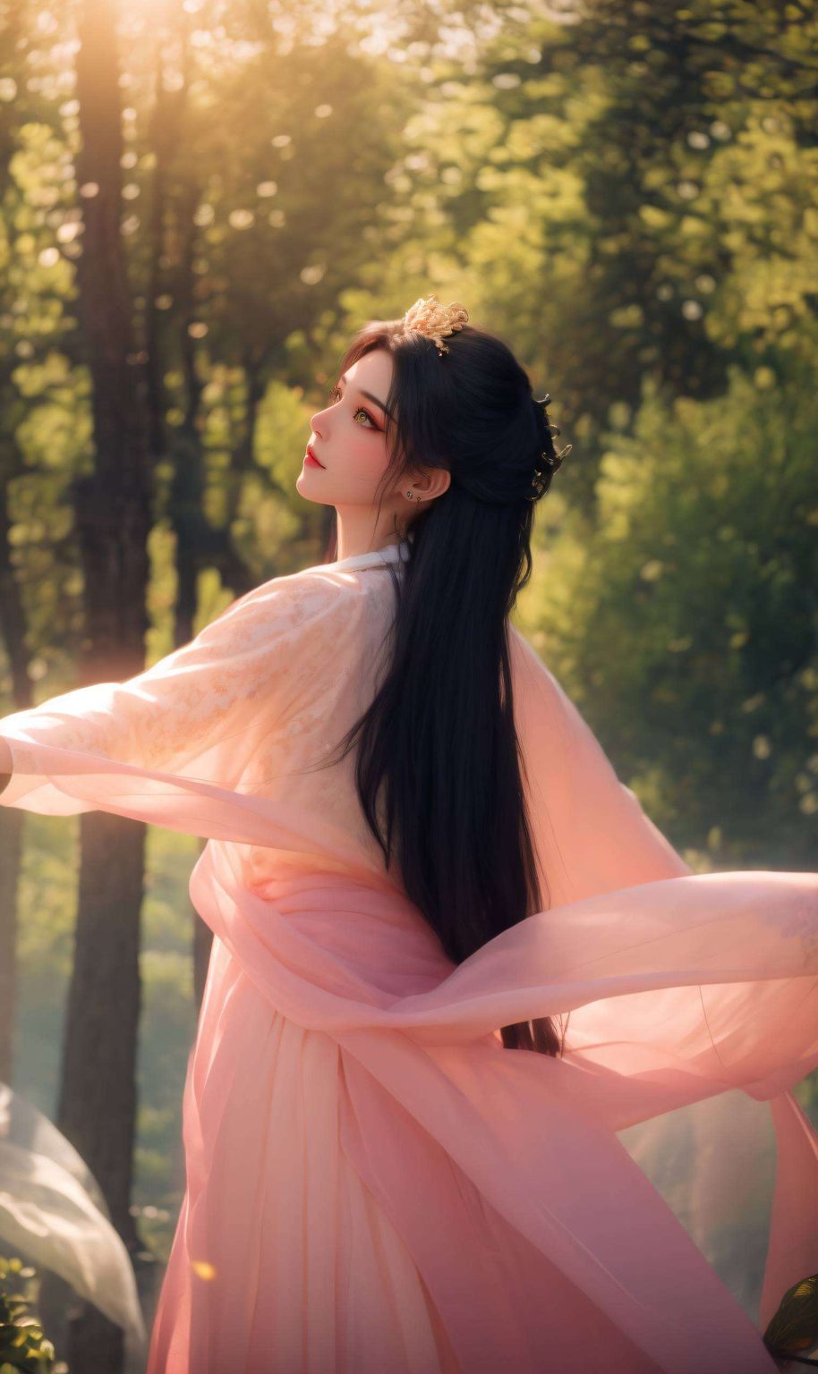她漫步在1920x1080的像素世界里简直浪费了这美好时代！