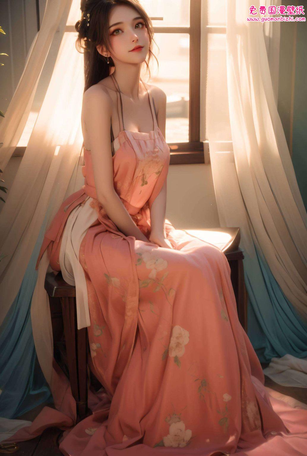 仿佛是从玄幻世界穿越而来的绝世美女简直就是“君有云壁纸”