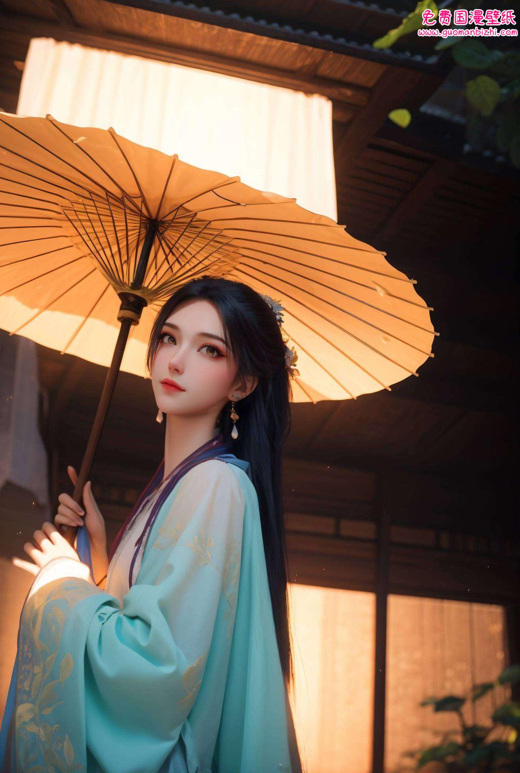 平板壁纸上是她那灵动身影南宫夕儿轻盈跳跃