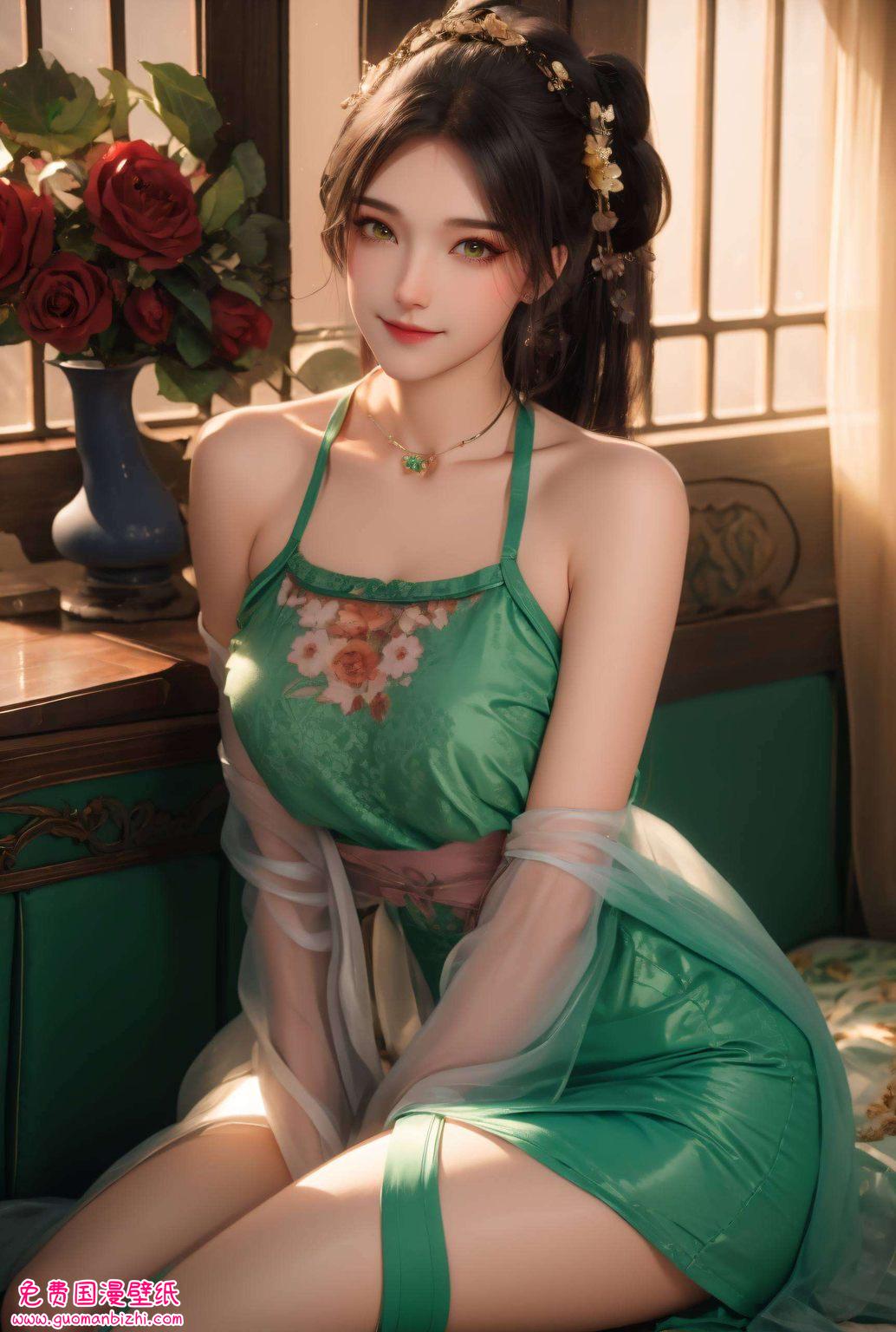 她的三次建模高清壁纸如同一缕清风