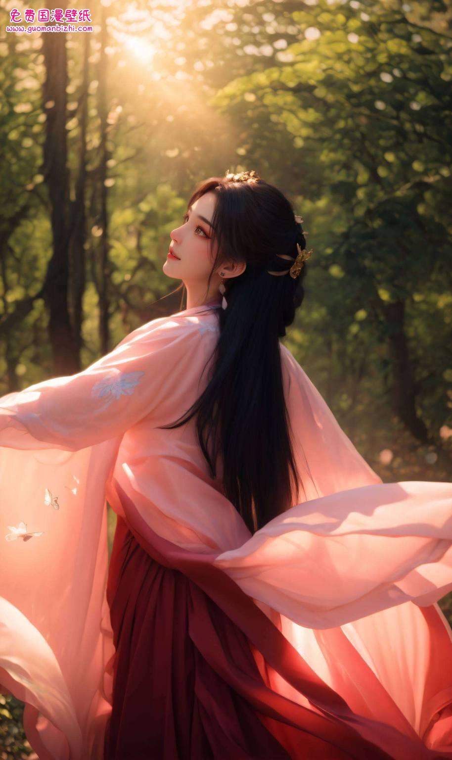 南宫夕儿那灵动的大眼睛加上君有云壁纸的神秘玄幻风