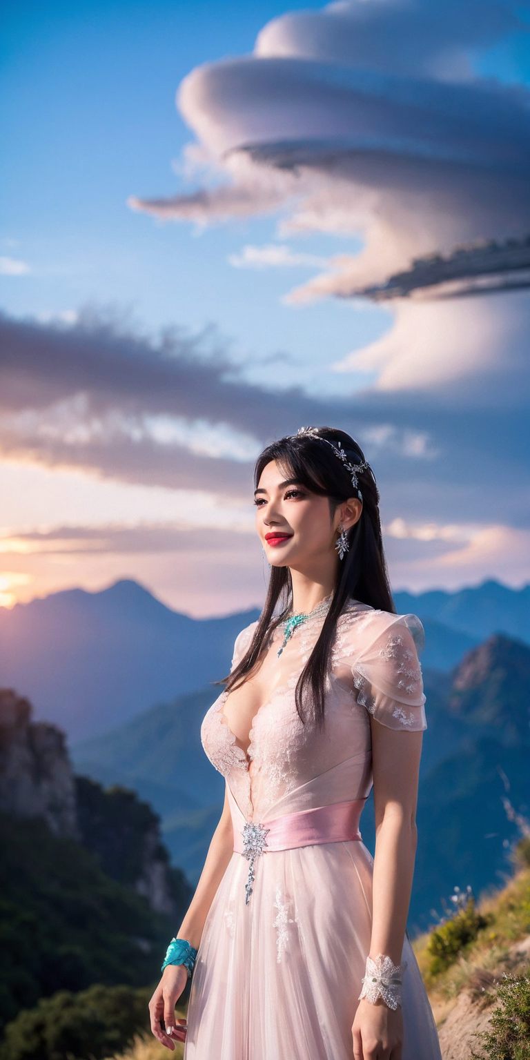 她的每一个眼神、每一个微笑成年后的夏倾月眼神深邃