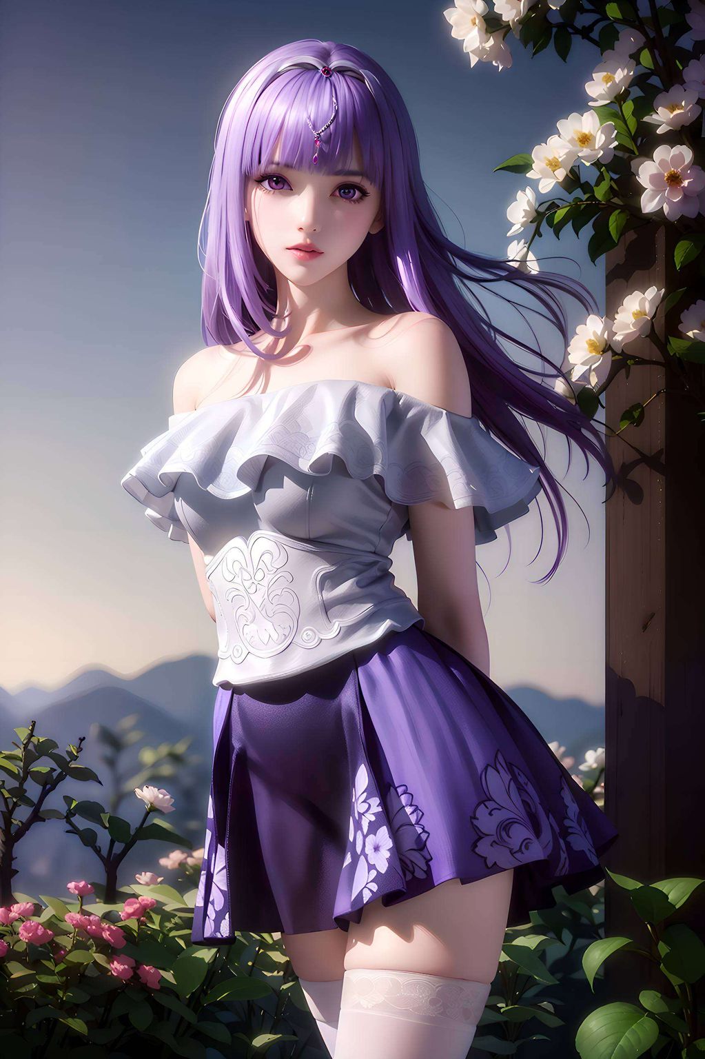 她的壁纸诉说着动漫美女的柔美与坚韧