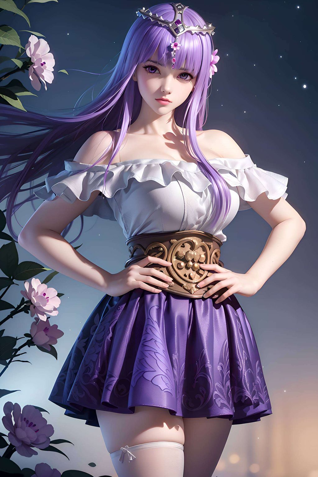 她的壁纸是动漫美女的代表