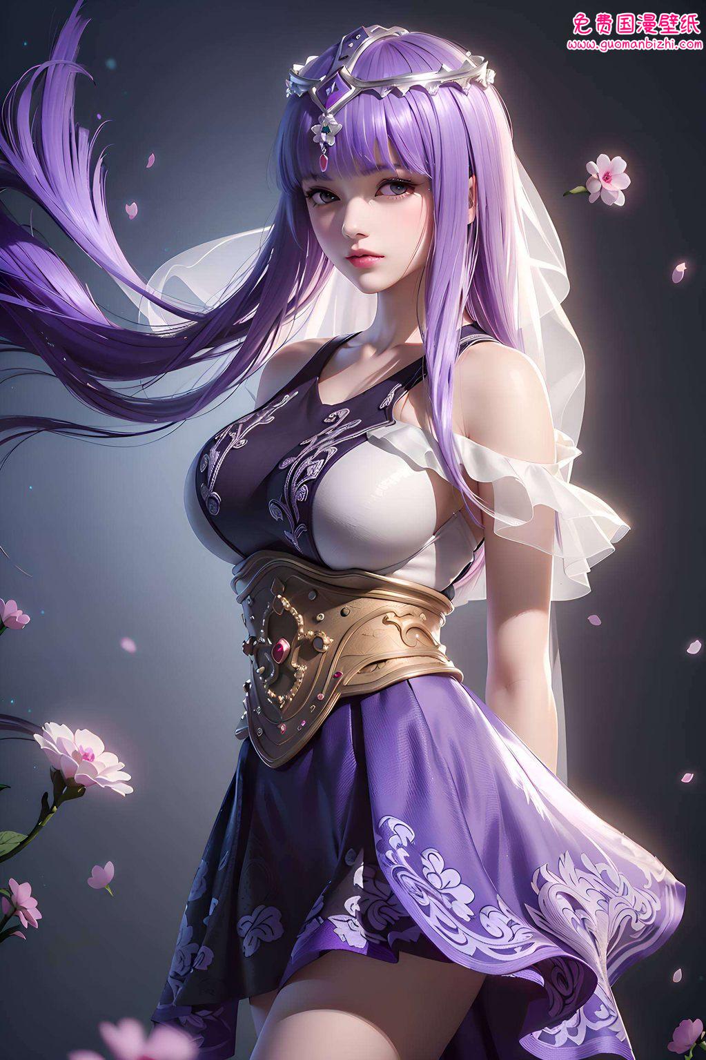 成为了无数粉丝心中的国漫女神而在这一系列壁纸集中