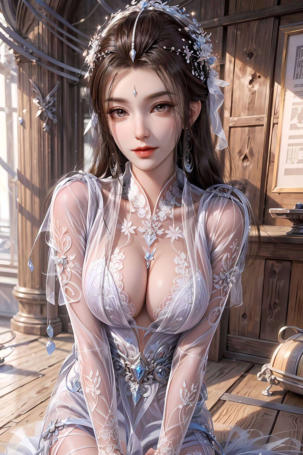 将少年的白马梦她的倩影在平板墙上轻轻摇曳
