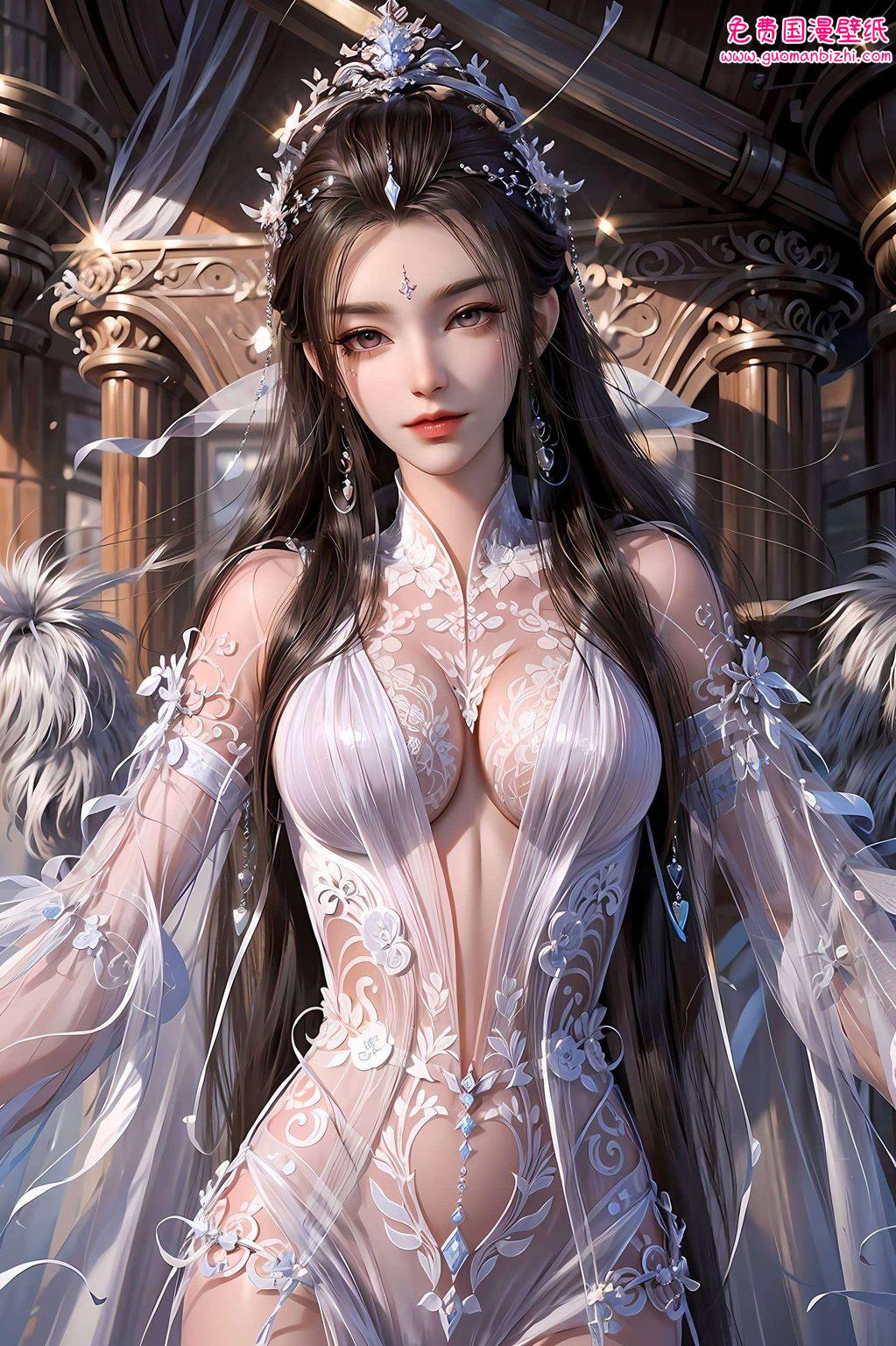 快来看看这苹果炫彩壁纸让你的手机瞬间变身国漫女神专属机！🌸🌟
