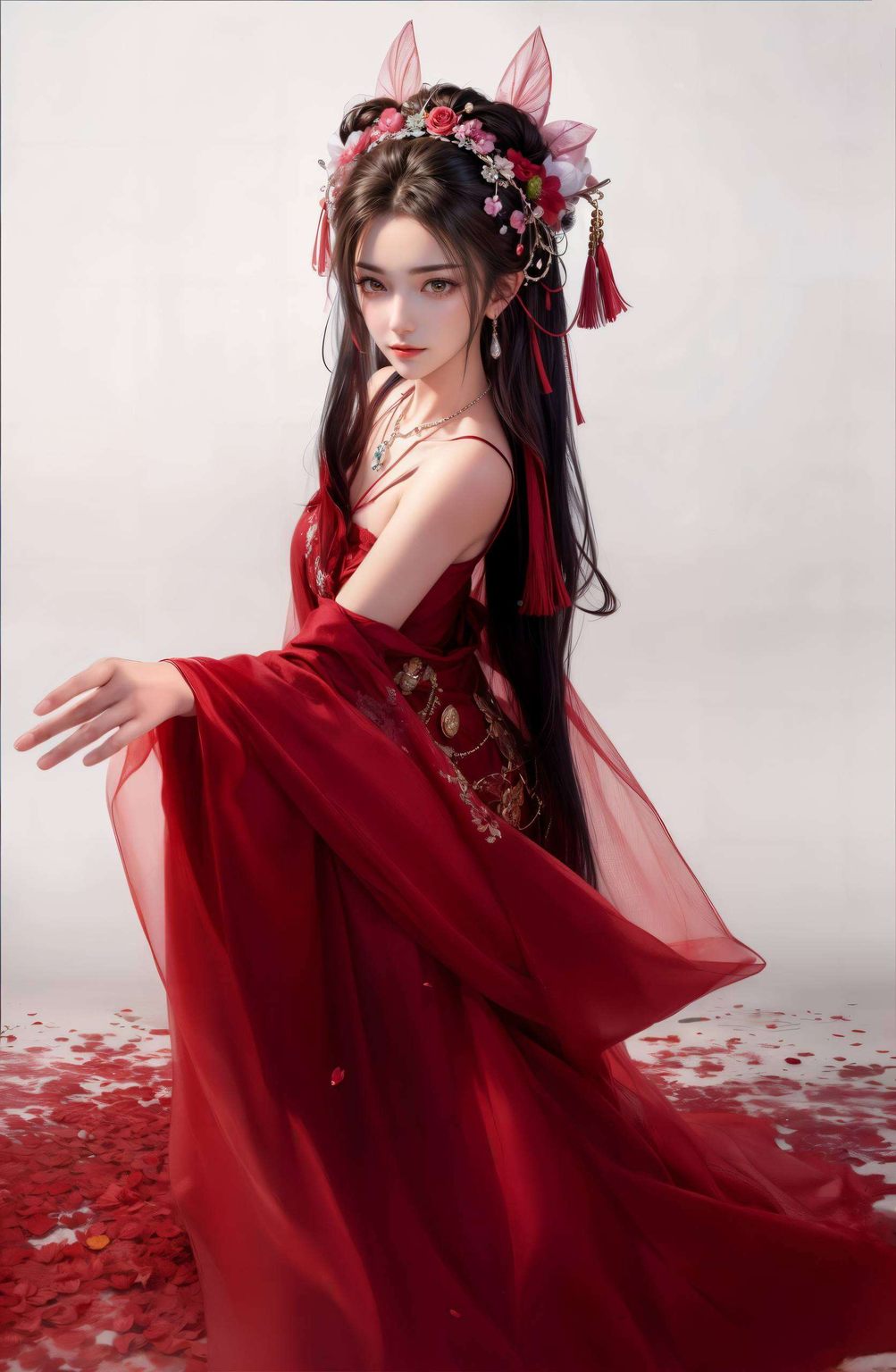 这款精心打造的AIGC精细角色Win10壁纸桌面感受国漫之美