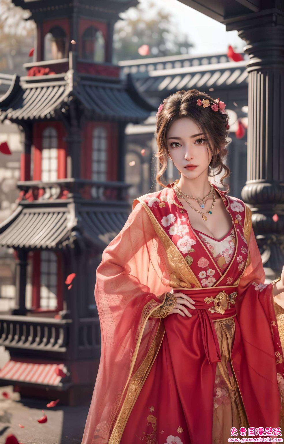 仿佛跃然纸上今日咱们就来讲一讲这AI素材壁纸中的几位国漫佳人