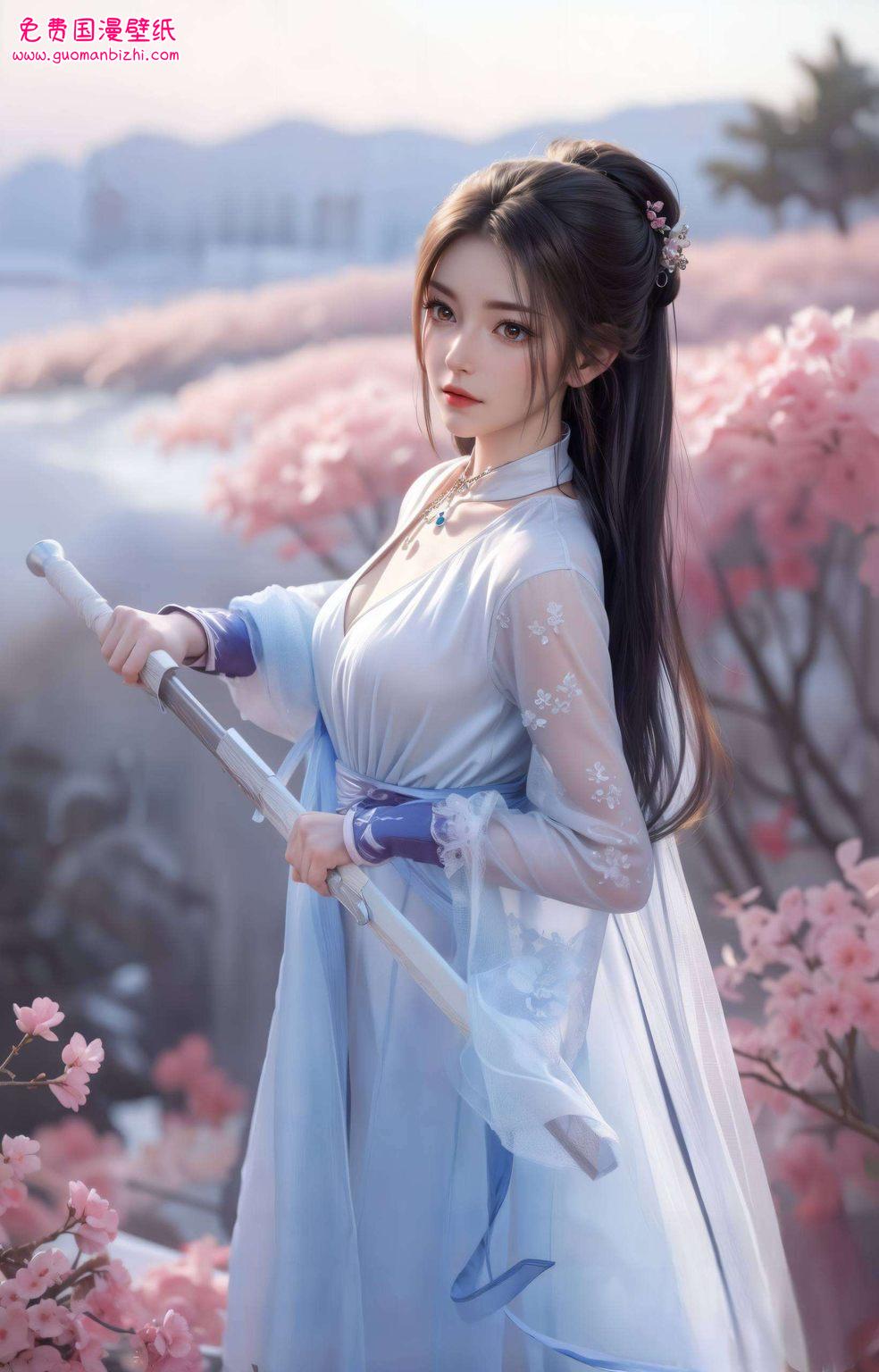 动漫女神的壁纸诉说着国漫女神的坚韧与温柔