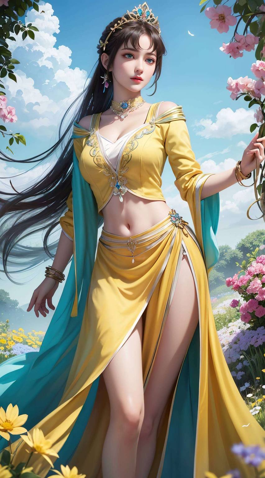 诗意与灵动共舞宛若一朵盛开在玄幻世界中的孤高莲花