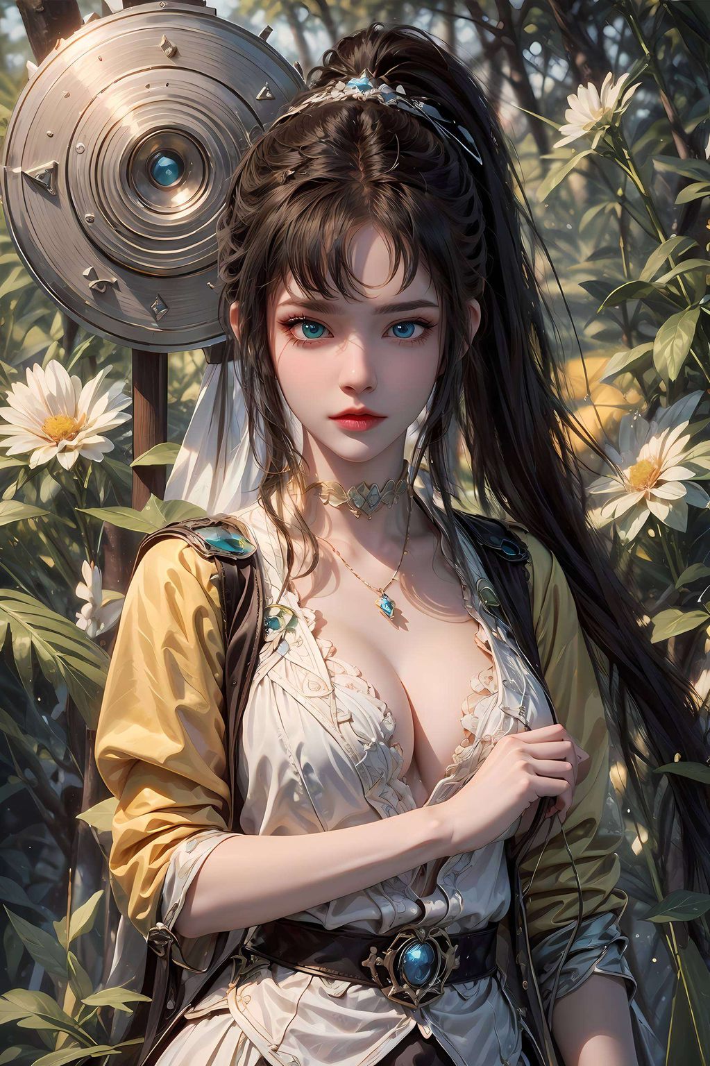 在绚烂的动漫世界里宛如壁纸上的画面