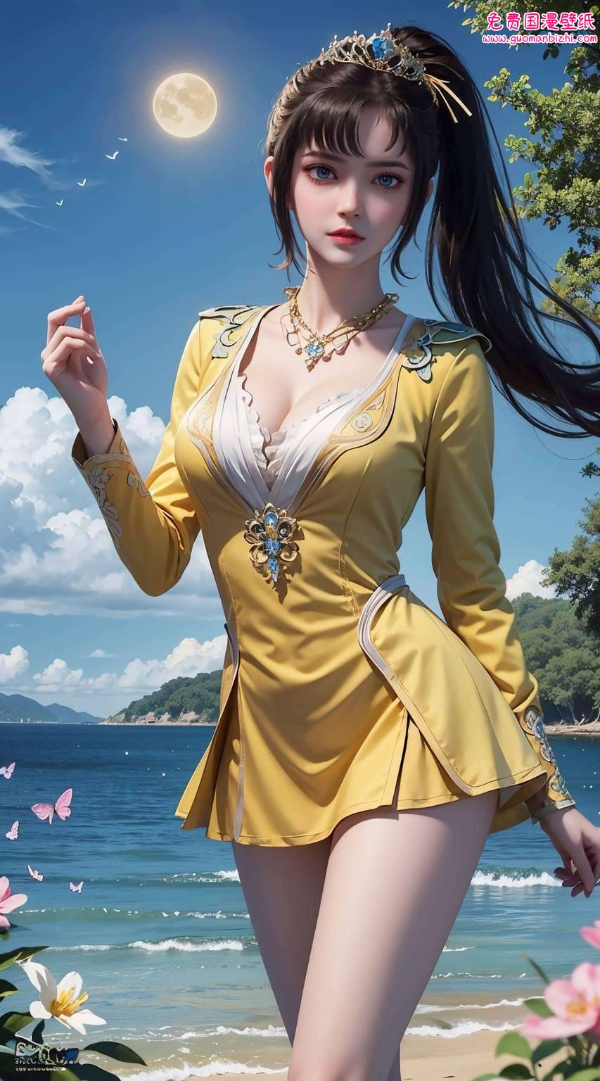 司空千落如一朵孤傲的莲花在国漫的绚烂世界里