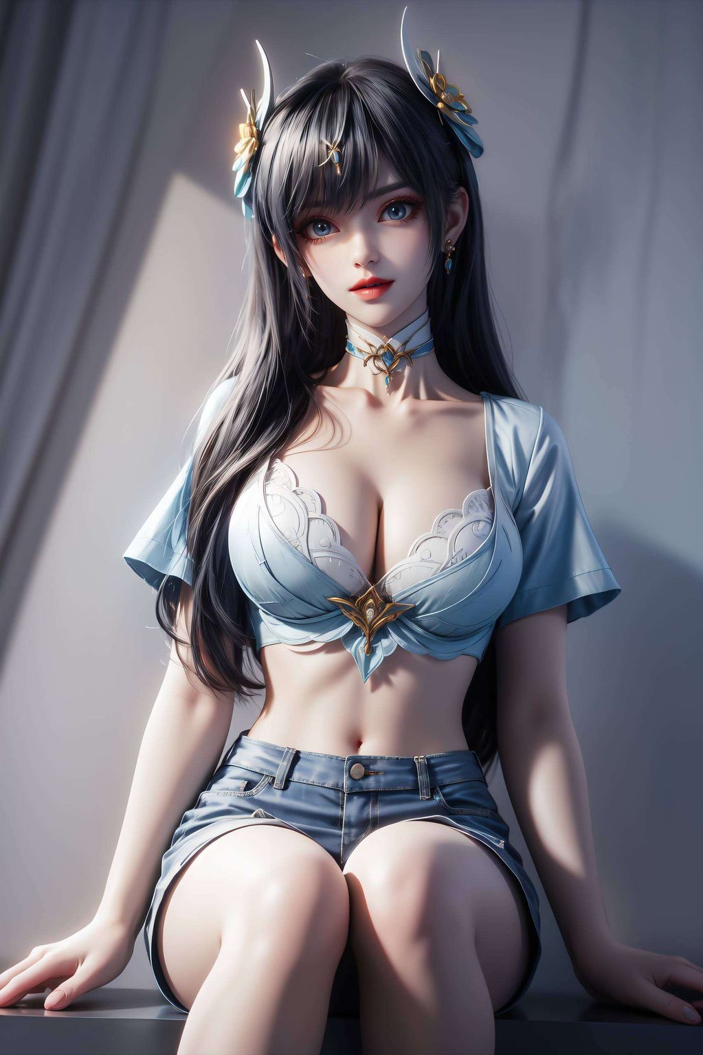 嘿她的笑容甜美又狡黠
