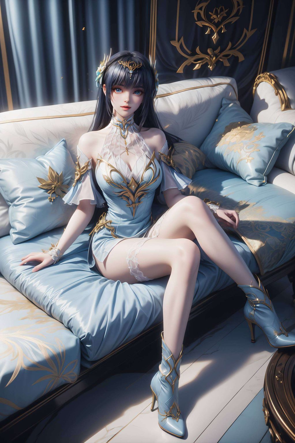邂逅神印王座的枫玲儿如同壁画中的古典美女