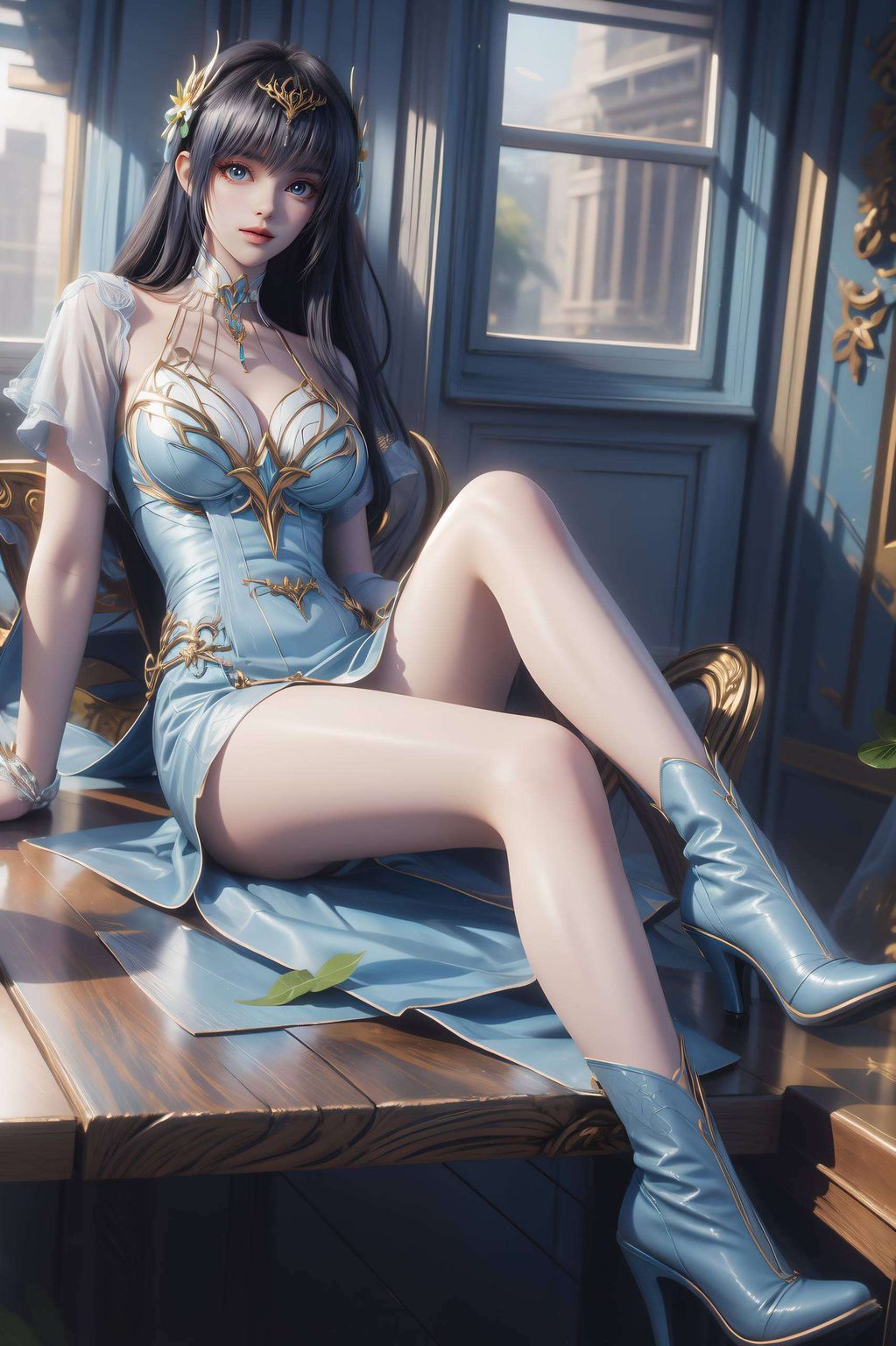 早已成为国漫美女的代名词在绚丽的光影交织中