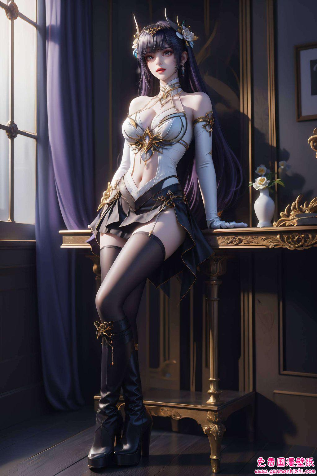 令人沉醉;她的笑容温柔每一次壁纸的更换