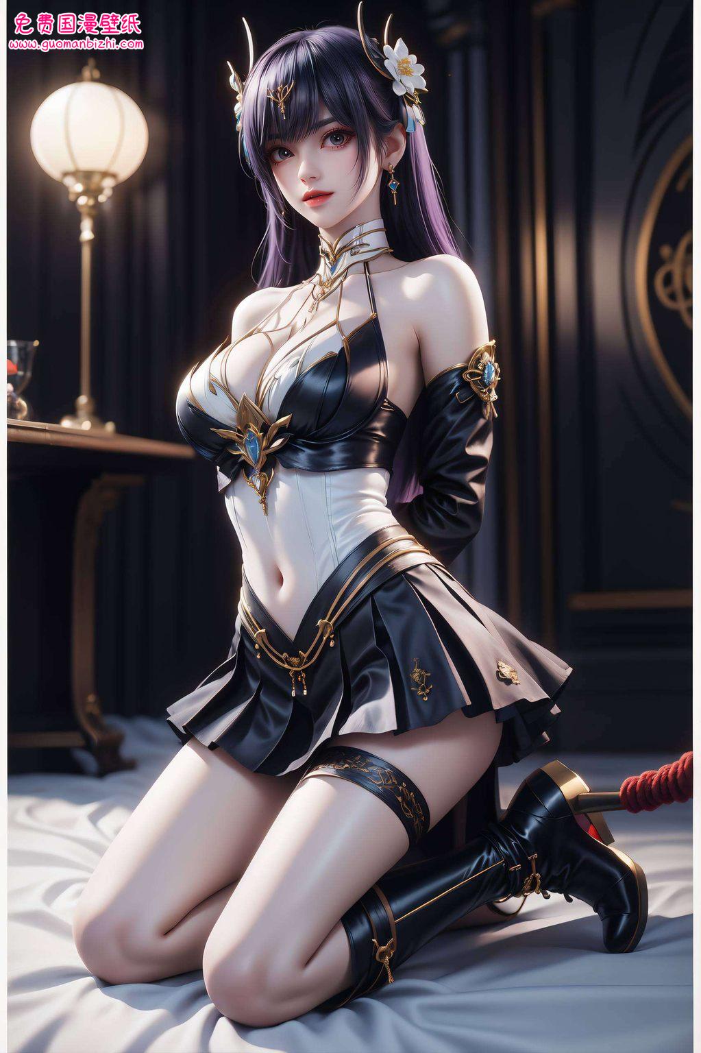 她的美丽如同秋日枫叶般绚烂高清细腻