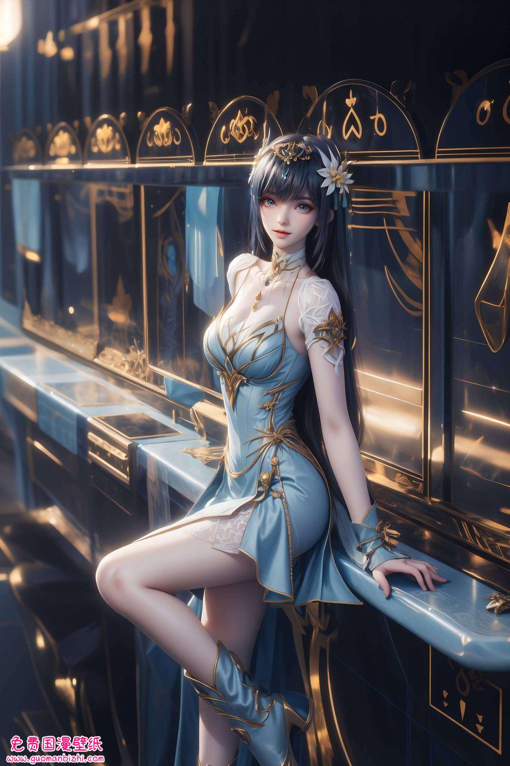 她的眼神神印王座中的枫玲儿