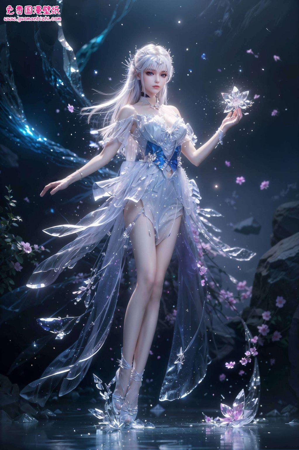 她那飘逸的秀发、深邃的眼眸仿佛诉说着一段不为人知的玄幻故事