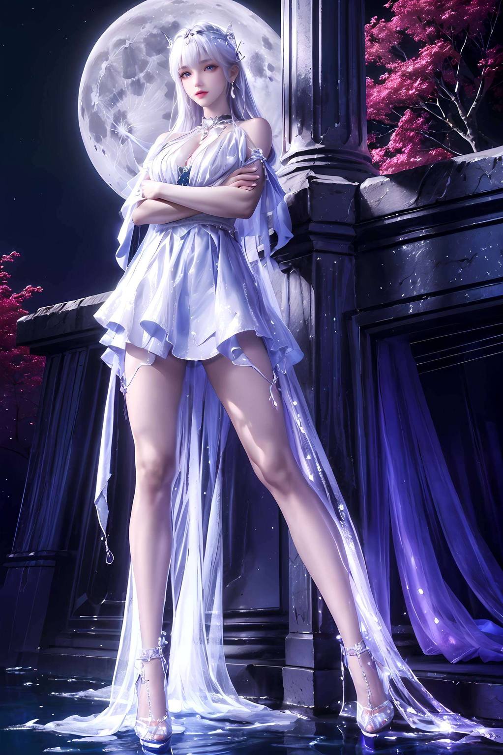 感受那不染尘埃的纯净之美将国漫美女的韵味与神秘感完美结合