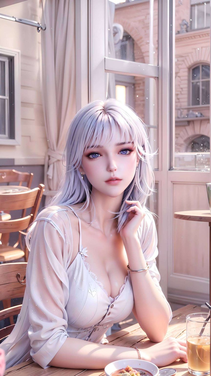 她的婉约身姿翩翩如仙
