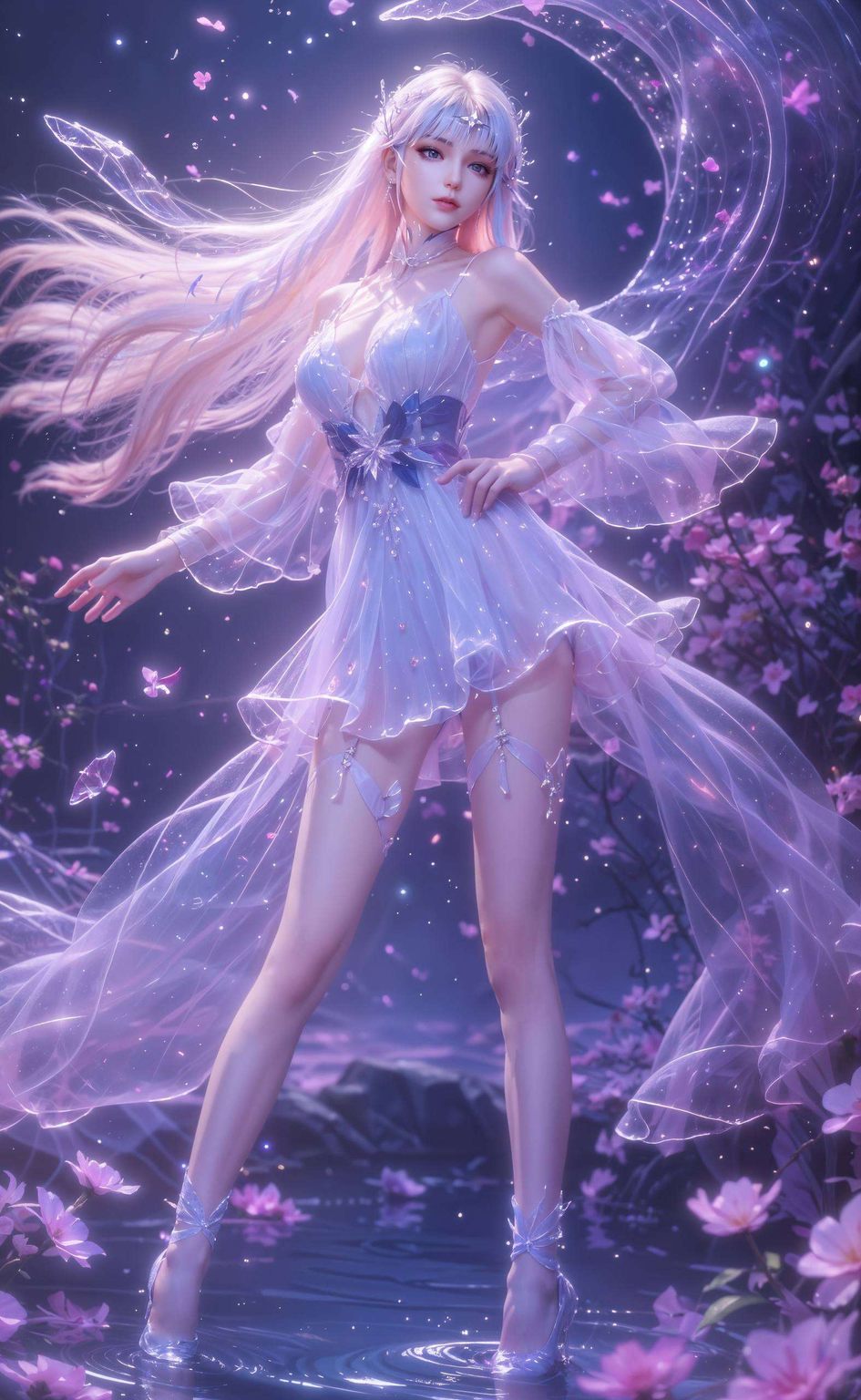 我发现了这款神印王座中的圣采儿动态壁纸她那婉约的气质