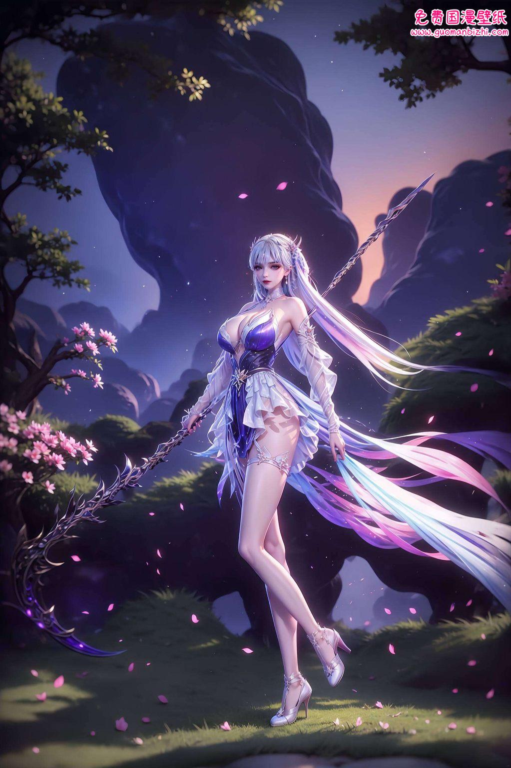 这不是一般的壁纸哦这是能让你手机都熠熠生辉的国漫女神啊!快来感受一下这“圣光”的洗礼吧!