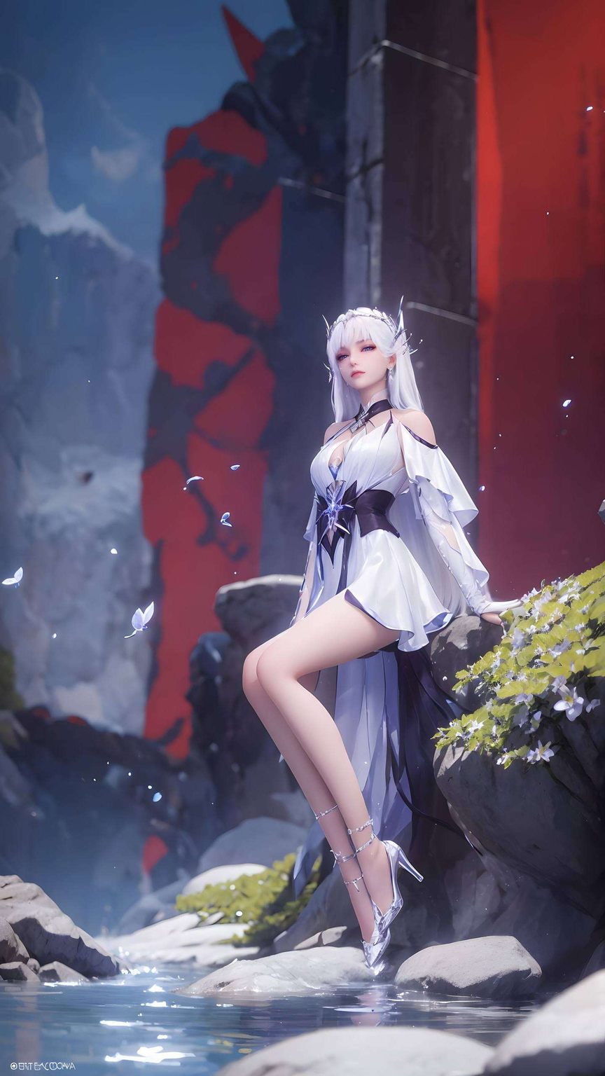 她的笑容如同国漫美女中的经典符号