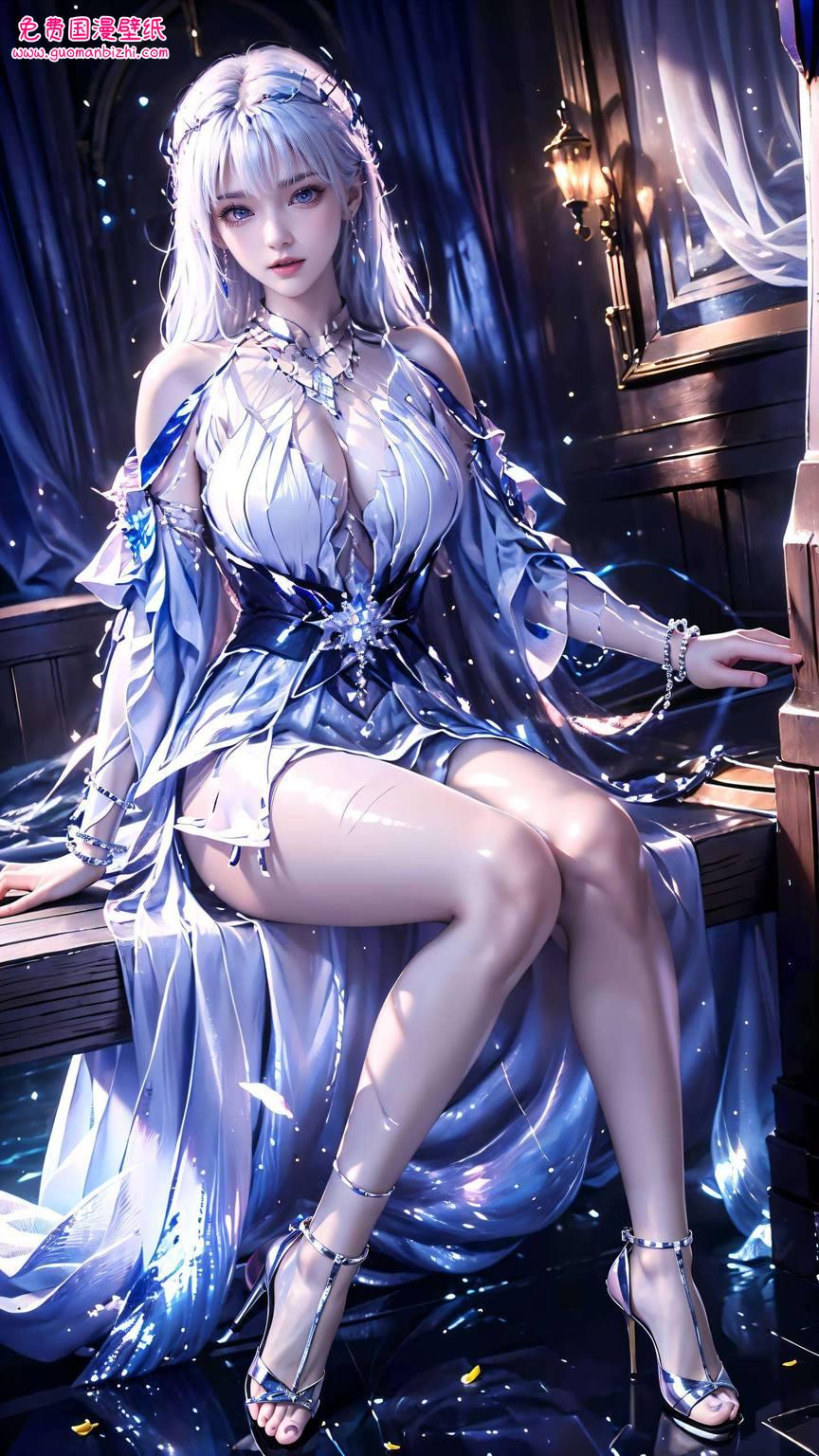她的身影犹如神印王座中的仙子又让人沉浸在动漫美女的玄幻世界