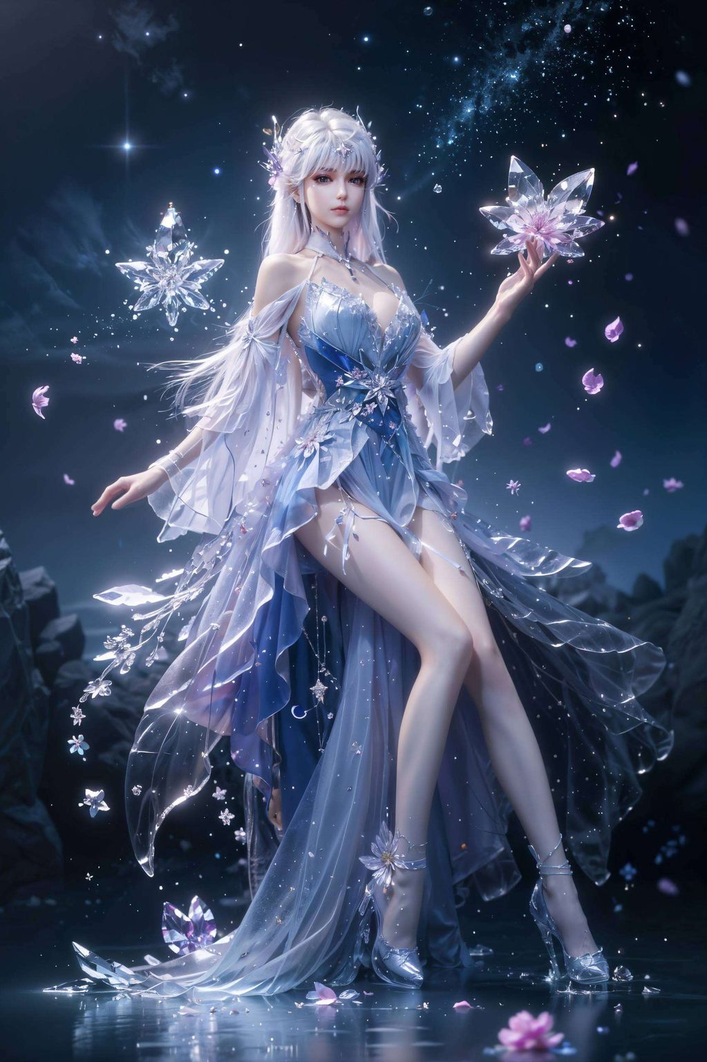 那如梦似幻的女子电脑屏幕上