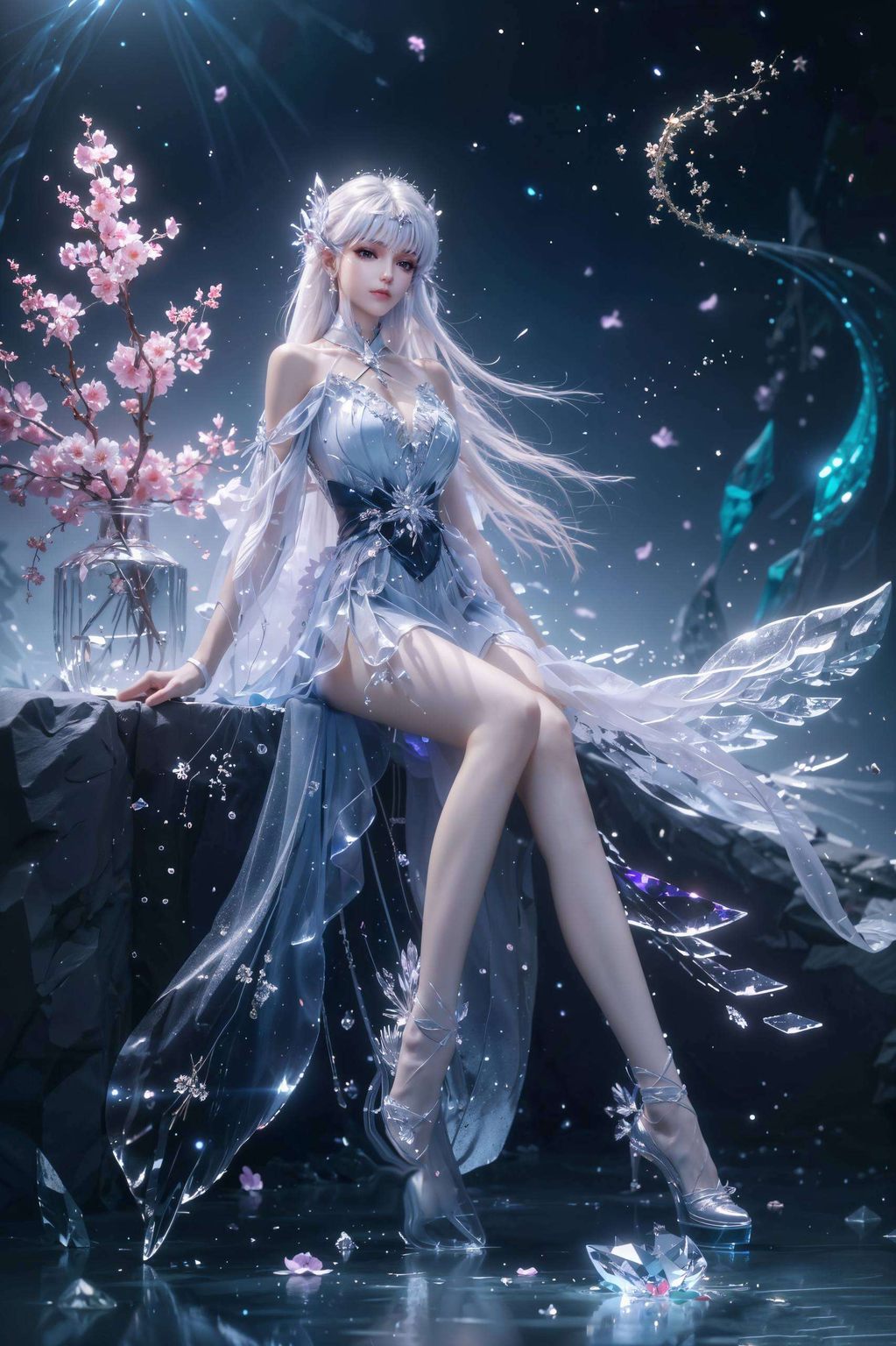 哎呀犹如国漫美女相伴