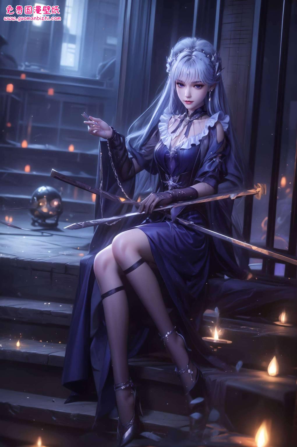 如同穿越时空的画卷国漫中的女神