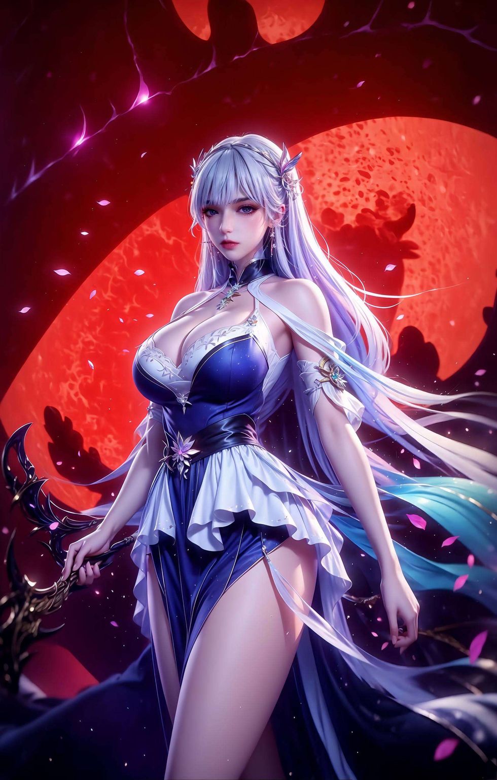 那抹倩影如梦似幻圣采儿的身影化作壁纸