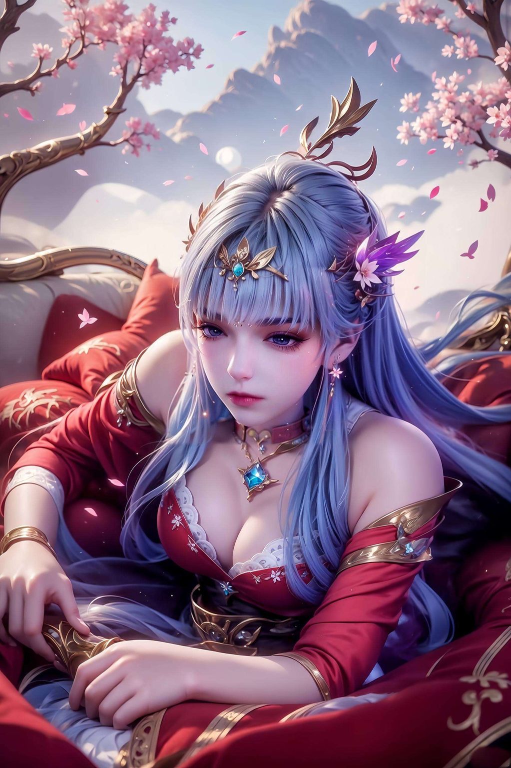 我发现神印王座中的圣采儿不仅是一位令人倾心的国漫女神如同动漫中的梦幻星辰