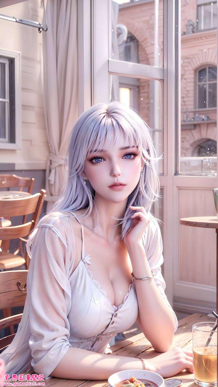 眼神清澈如同壁画中走出的古典美人
