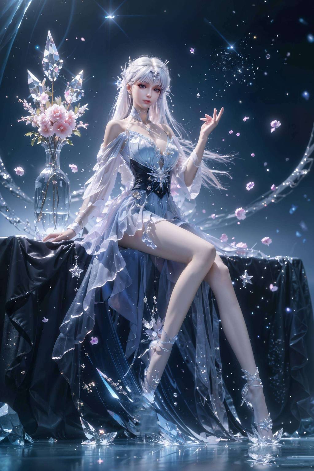 让人陶醉在圣采儿的美丽与神秘之中搭配上神印王座的神秘氛围