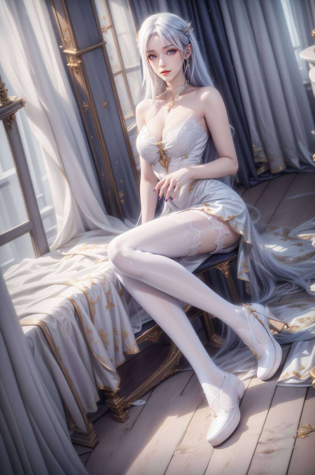 她的倩影如诗如画诠释了国漫美女的独特韵味