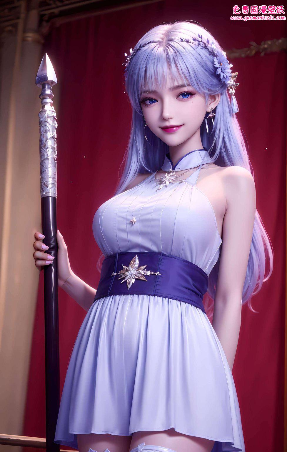 让动漫女神的壁纸点亮你的日常这可是神印王座里的国漫女神哦！瞧瞧她那如苹果般娇艳的容颜