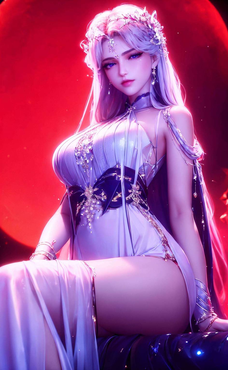 每一寸光影都透露着国漫美女的韵味与灵动她那如诗如画的美貌