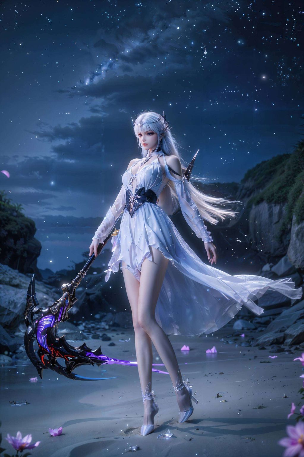 眼神犀利得能穿透你的屏幕!这壁纸别看圣采儿平时温柔似水