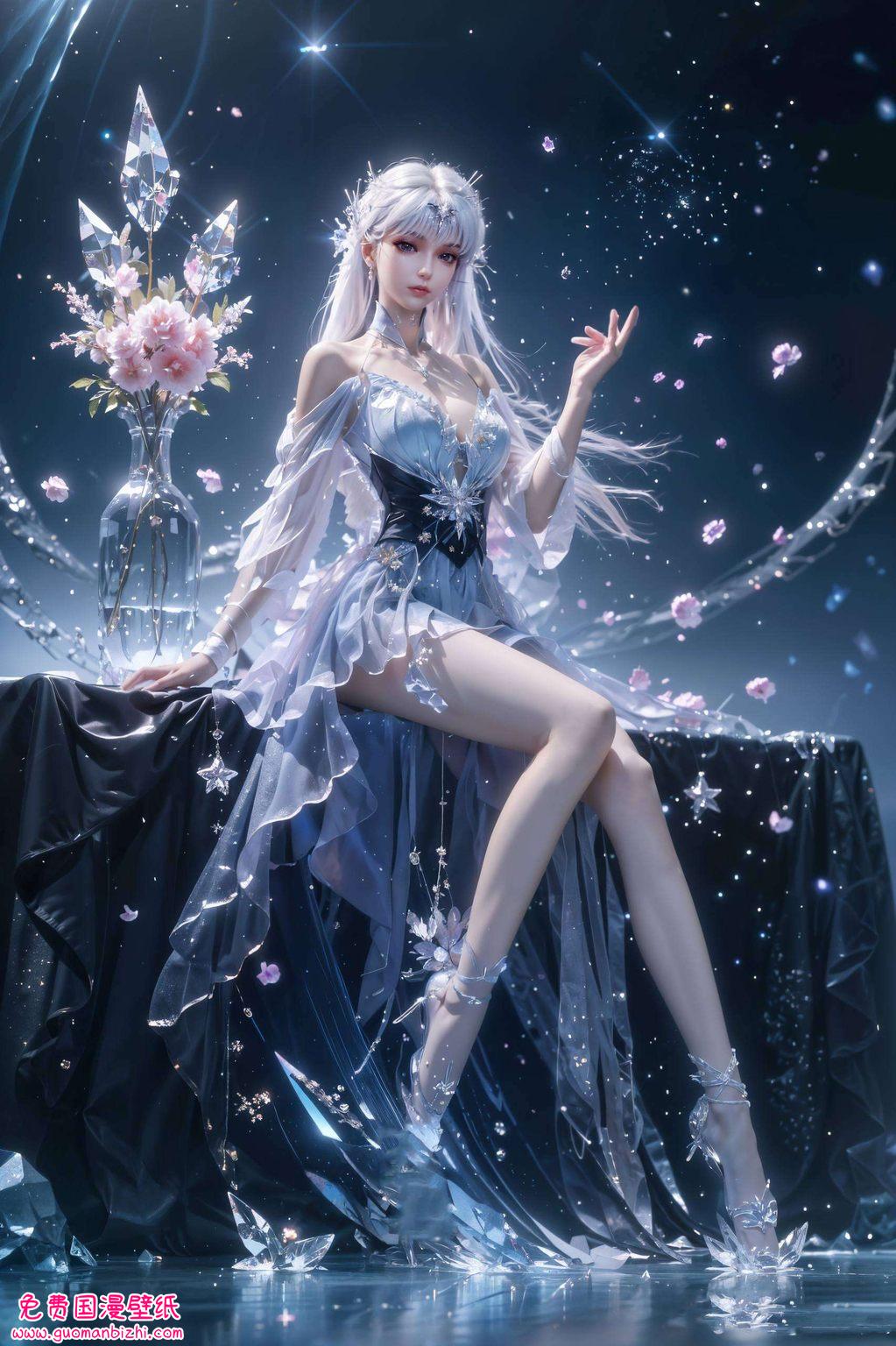 她的每一次眨眼都像是神印王座上的魔法光辉