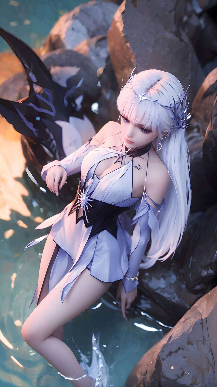 快来看看这位国漫美女的倩影吧还带着一丝玄幻气息