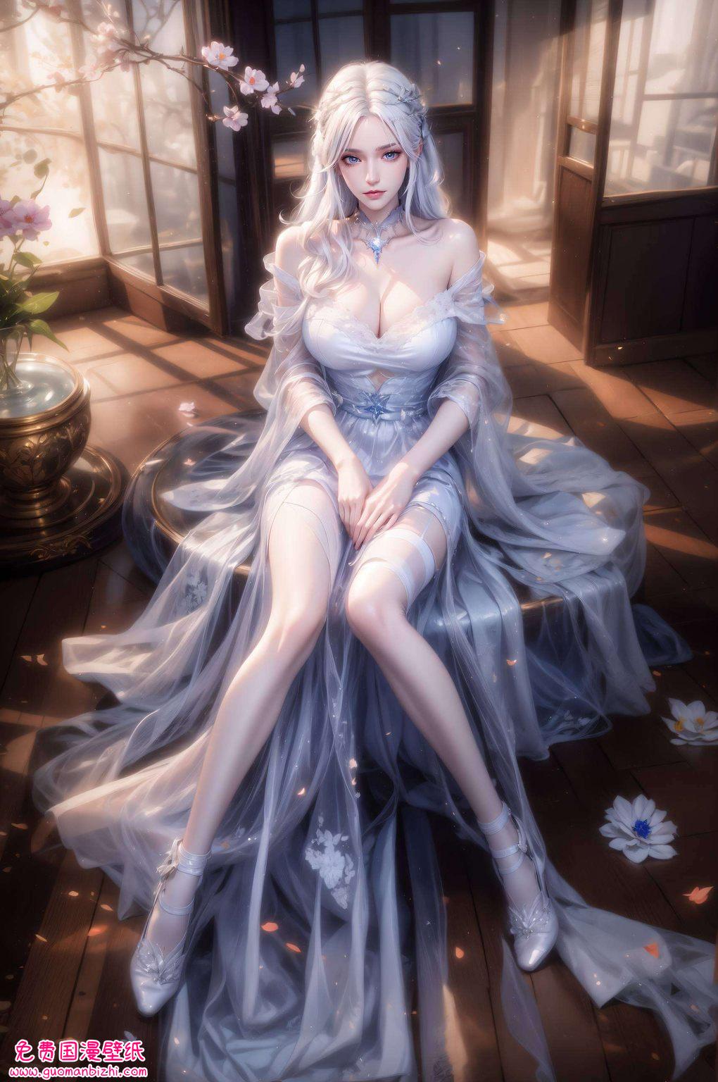 各位动漫迷们！今日奉上一幅令人心动的AI图片——圣采儿充电壁纸真是令人欣喜不已