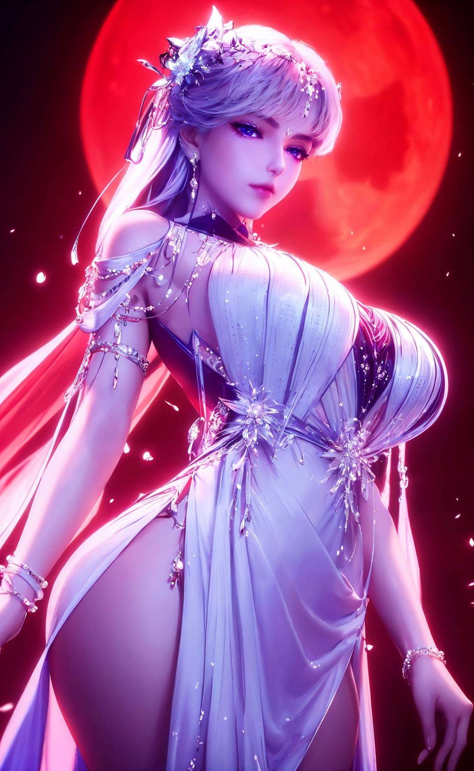以她的婉约之美在苹果炫彩的壁纸世界里