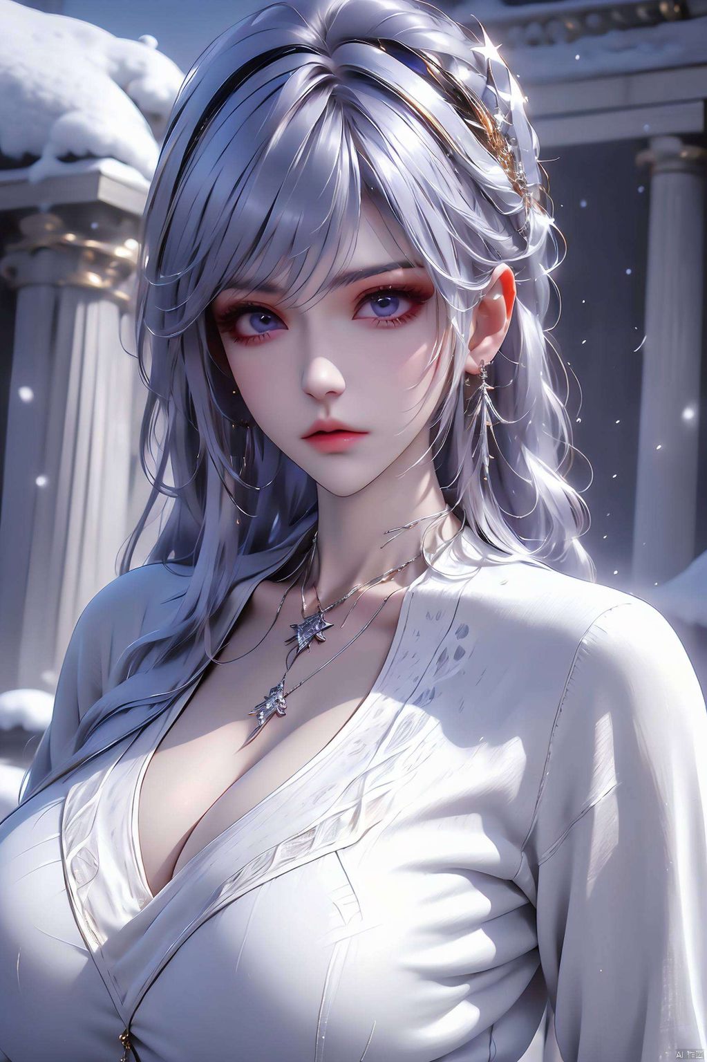 仿佛述说着永恒的誓言圣采儿的倩影轻轻跃然于手机壁纸之上