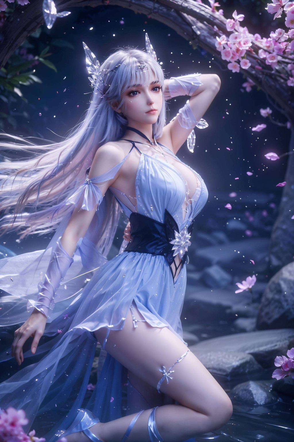 宛如动漫女神降临人间在这纷繁的玄幻世界里