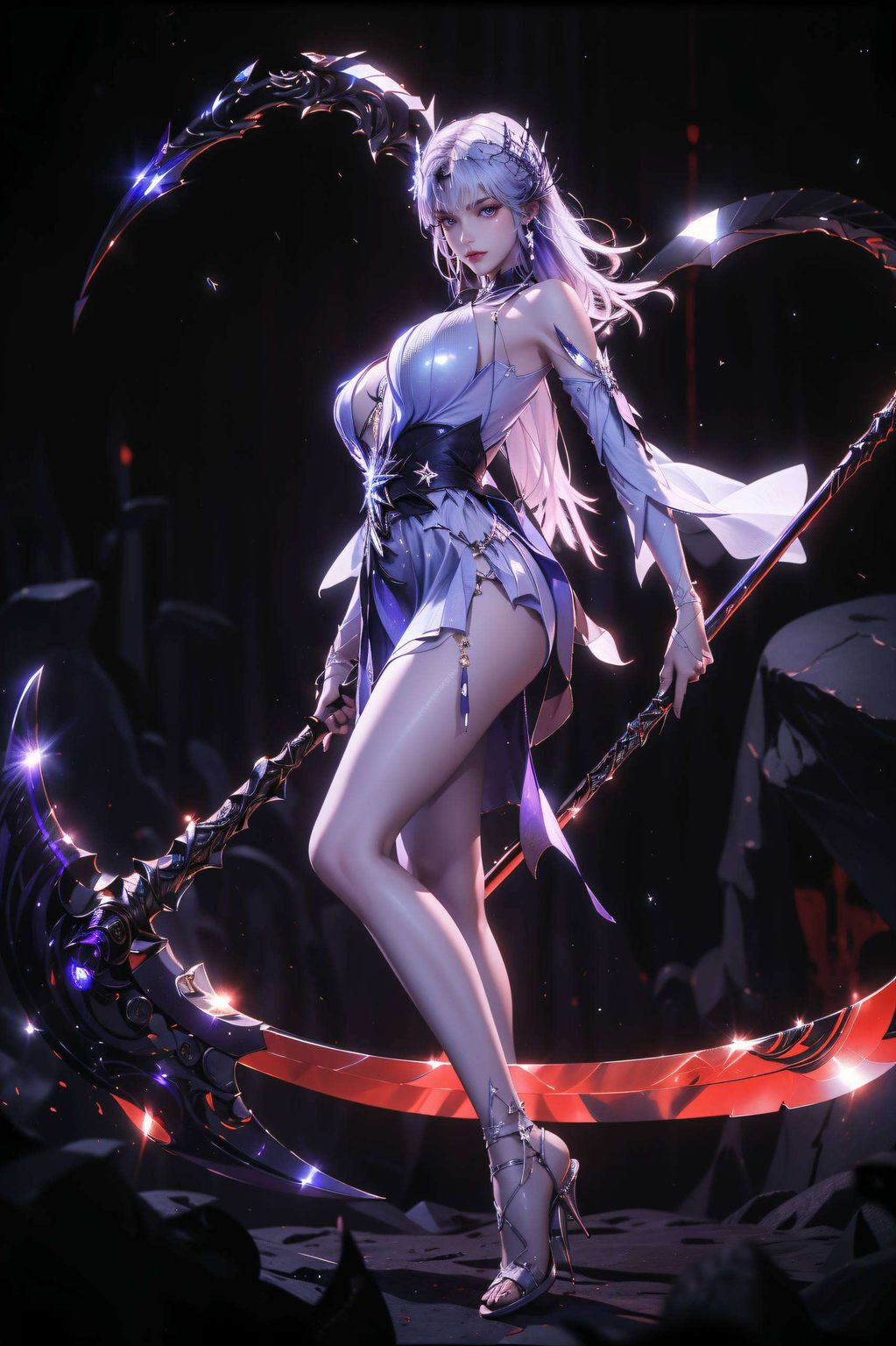 这位来自《神印王座》的玄幻女神圣采儿壁纸以其独特的国漫韵味